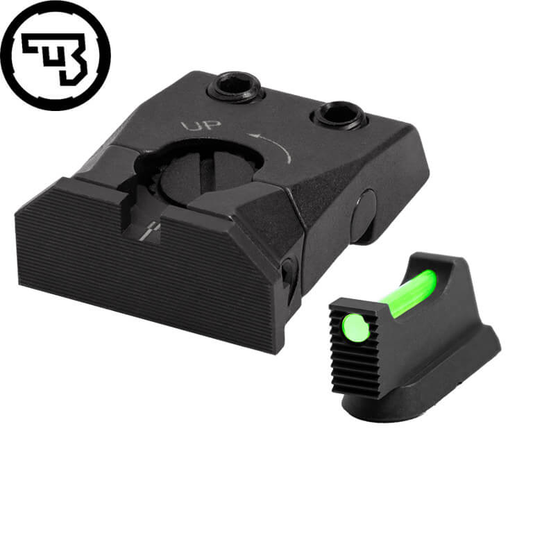 CZ Shadow 2, CZ 75 SP-01 Shadow adjustable sight set with fiber optics | type C