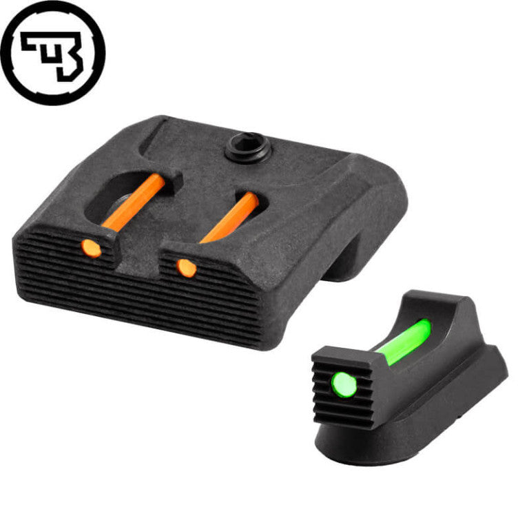 CZ 75B, CZ P-01, CZ 75 SP-01 fast sigtemiddelsæt med fiberoptik | type B