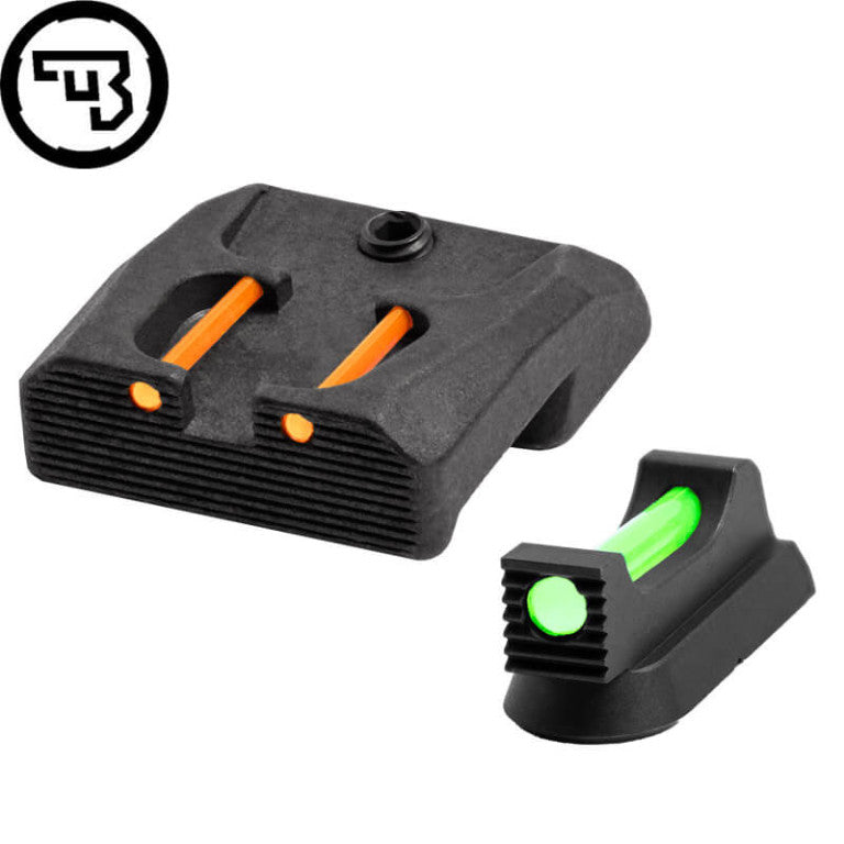 CZ 75B, CZ P-01, CZ 75 SP-01 fast sigtemiddelsæt med fiberoptik | type B