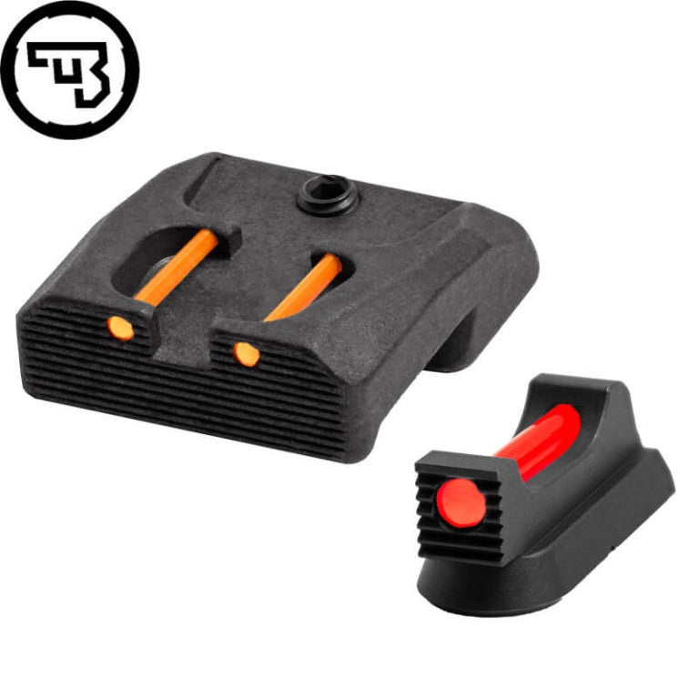 CZ 75B, CZ P-01, CZ 75 SP-01 fast sigtemiddelsæt med fiberoptik | type B