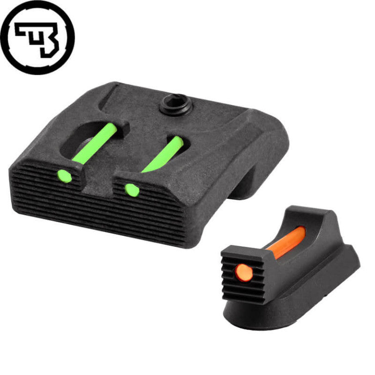 CZ 75B, CZ P-01, CZ 75 SP-01 fast sigtemiddelsæt med fiberoptik | type B