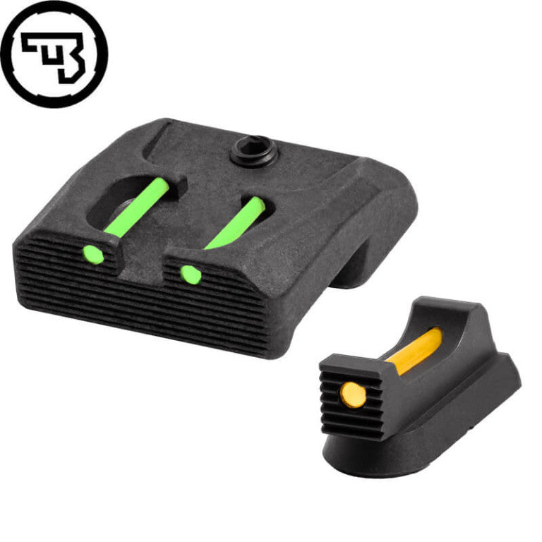 CZ 75B, CZ P-01, CZ 75 SP-01 fast sigtemiddelsæt med fiberoptik | type B
