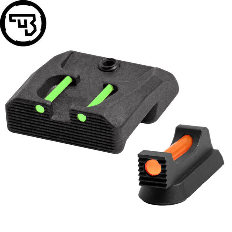 CZ 75B, CZ P-01, CZ 75 SP-01 fast sigtemiddelsæt med fiberoptik | type B