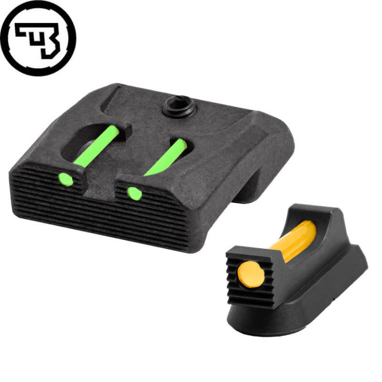CZ 75B, CZ P-01, CZ 75 SP-01 fast sigtemiddelsæt med fiberoptik | type B