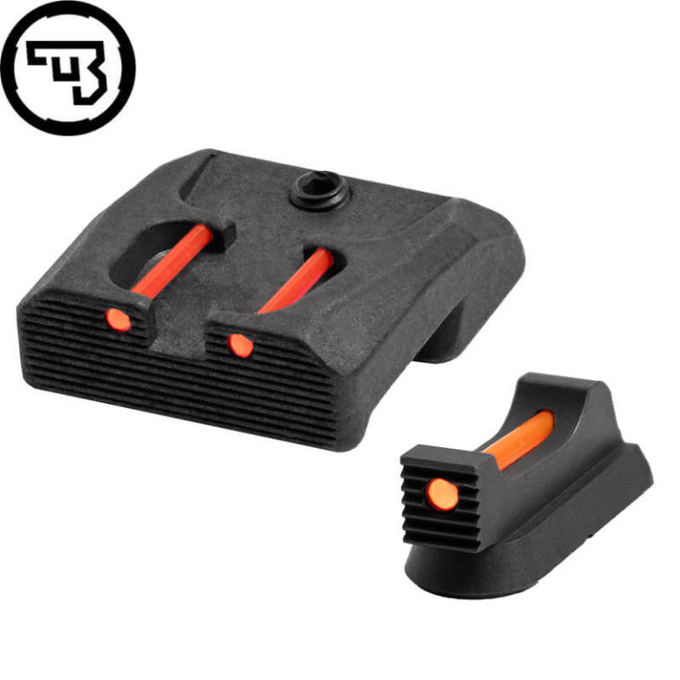 CZ 75B, CZ P-01, CZ 75 SP-01 fast sigtemiddelsæt med fiberoptik | type B