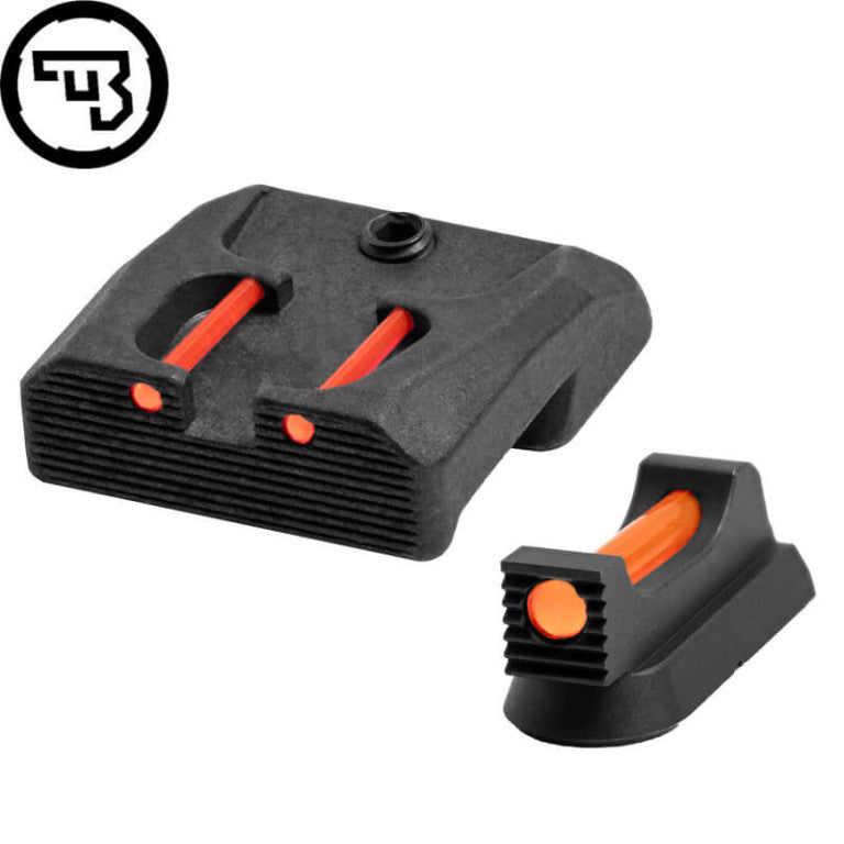 CZ 75B, CZ P-01, CZ 75 SP-01 fast sigtemiddelsæt med fiberoptik | type B