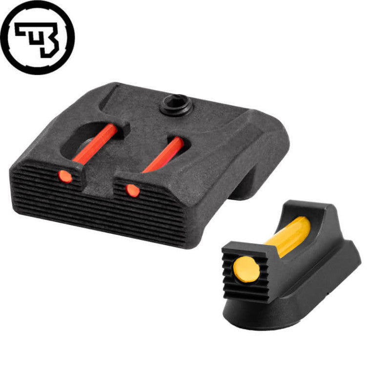 CZ 75B, CZ P-01, CZ 75 SP-01 fast sigtemiddelsæt med fiberoptik | type B