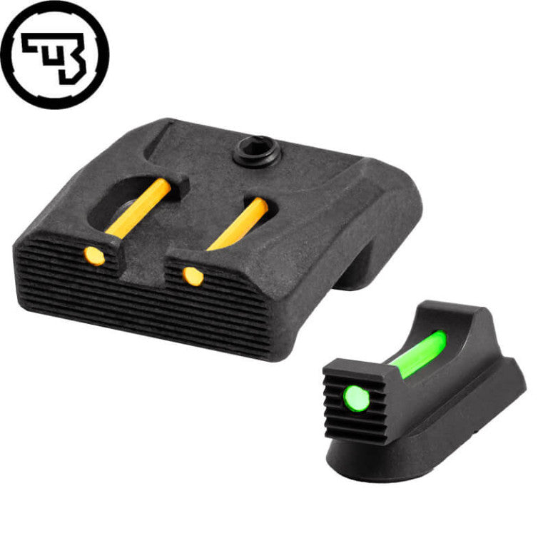 CZ 75B, CZ P-01, CZ 75 SP-01 fast sigtemiddelsæt med fiberoptik | type B