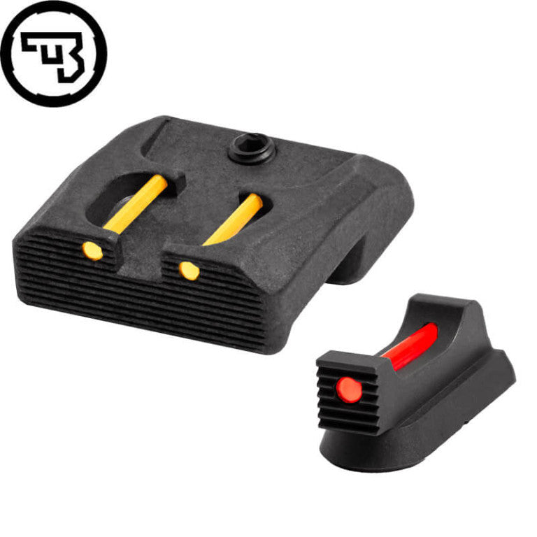 CZ 75B, CZ P-01, CZ 75 SP-01 fast sigtemiddelsæt med fiberoptik | type B