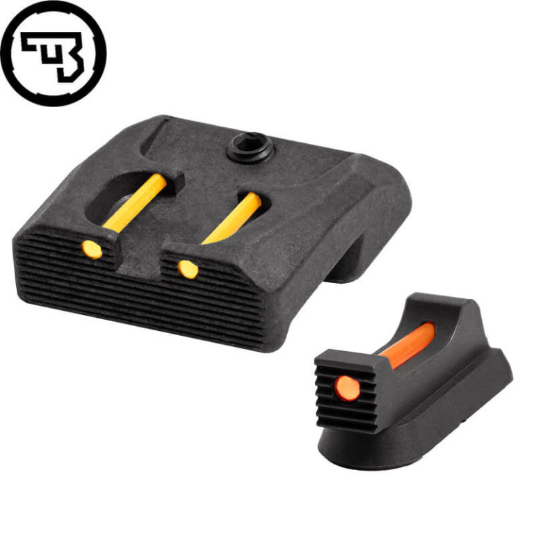 CZ 75B, CZ P-01, CZ 75 SP-01 fast sigtemiddelsæt med fiberoptik | type B