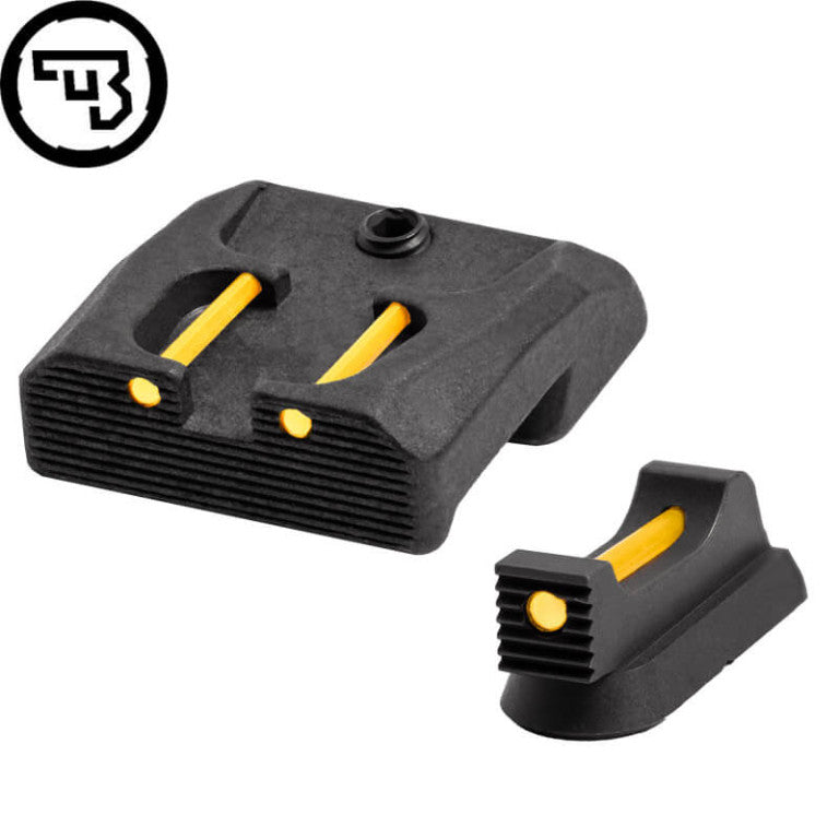 CZ 75B, CZ P-01, CZ 75 SP-01 fast sigtemiddelsæt med fiberoptik | type B