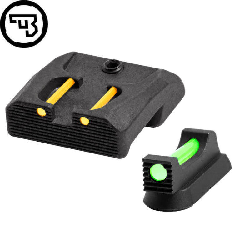 CZ 75B, CZ P-01, CZ 75 SP-01 fast sigtemiddelsæt med fiberoptik | type B