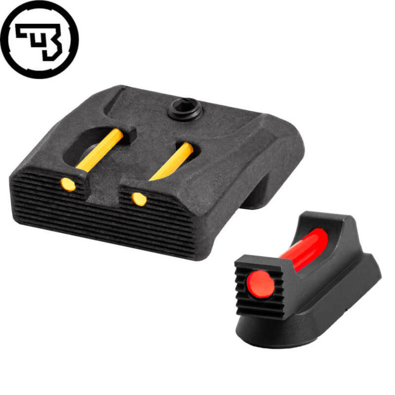 CZ 75B, CZ P-01, CZ 75 SP-01 fast sigtemiddelsæt med fiberoptik | type B