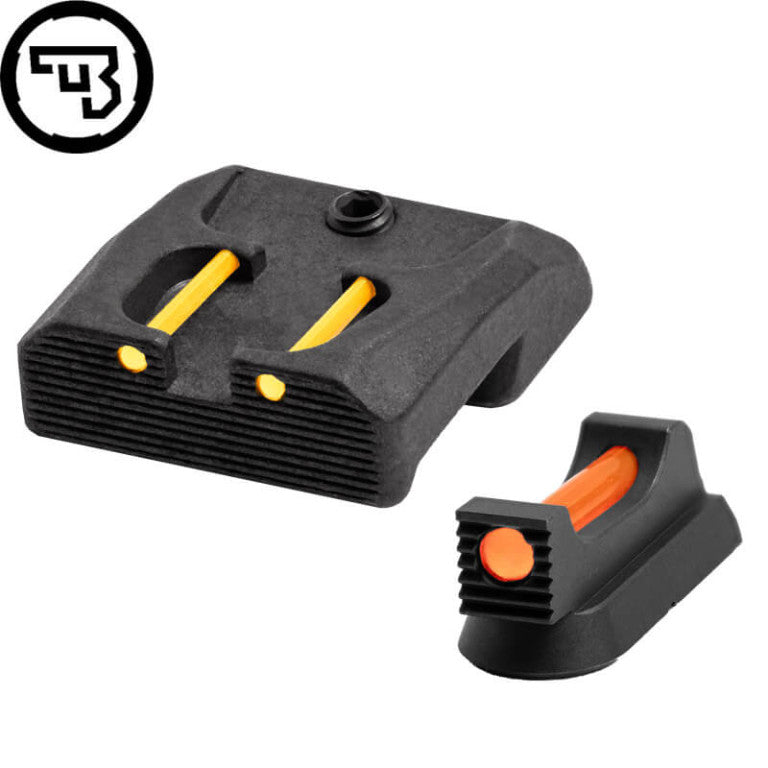 CZ 75B, CZ P-01, CZ 75 SP-01 fast sigtemiddelsæt med fiberoptik | type B