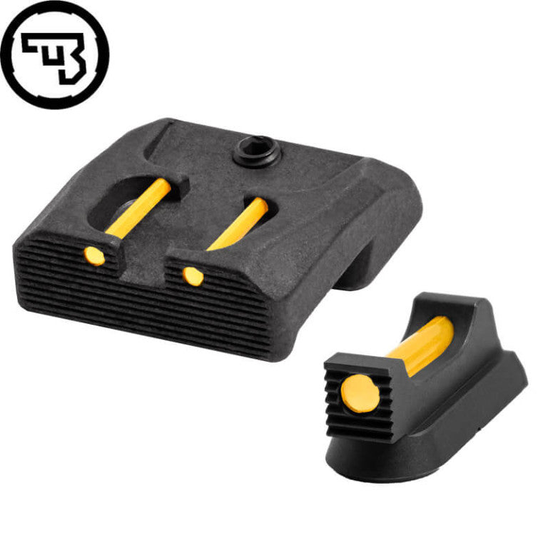 CZ 75B, CZ P-01, CZ 75 SP-01 fast sigtemiddelsæt med fiberoptik | type B