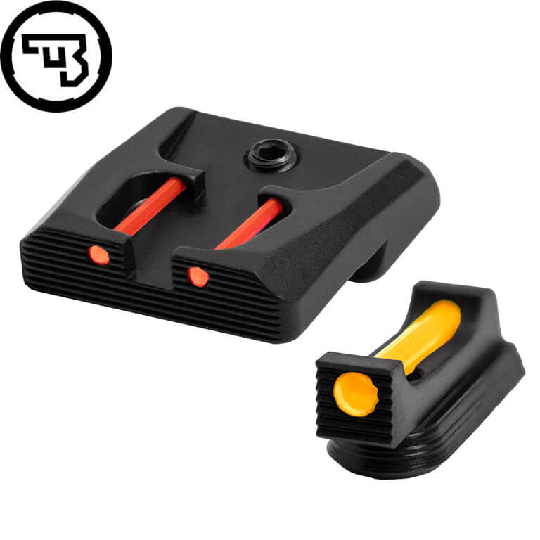 CZ P-07, CZ P-09 fixed sight set with fiber optics | type B