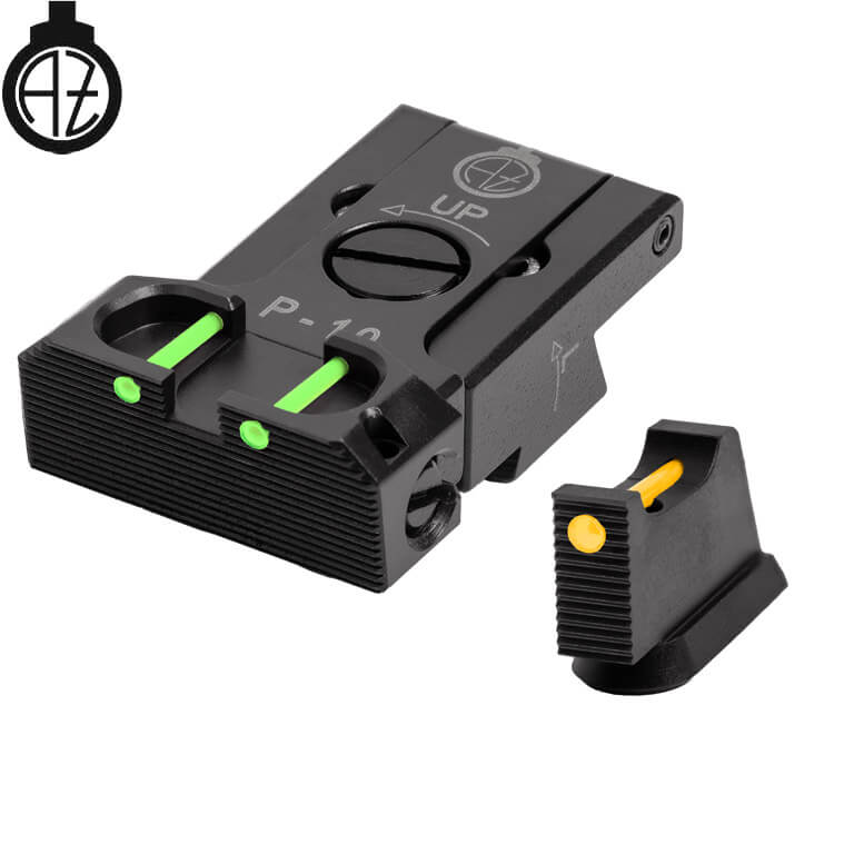 CZ P-10 adjustable sight set with fiber optics | type B