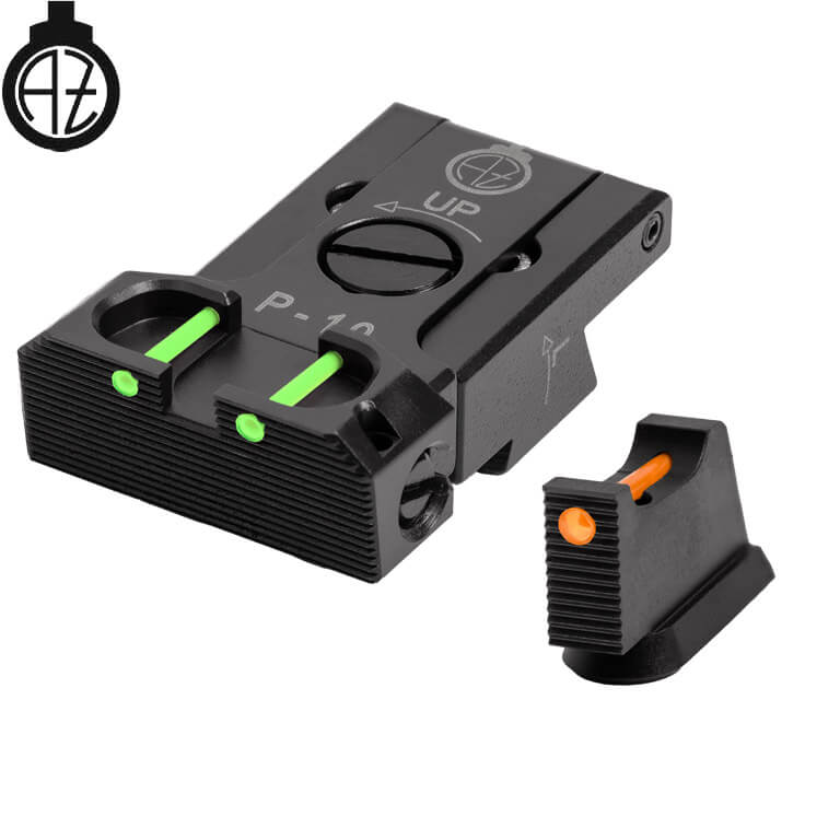 CZ P-10 adjustable sight set with fiber optics | type B