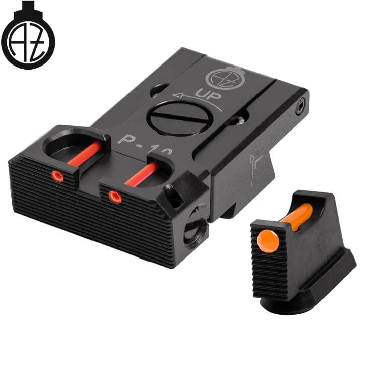 CZ P-10 adjustable sight set with fiber optics | type B