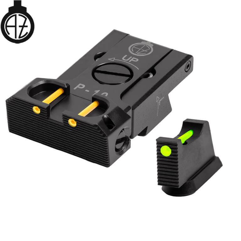CZ P-10 adjustable sight set with fiber optics | type B