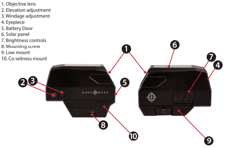 Sightmark Volta Solar Rødpunktsigte