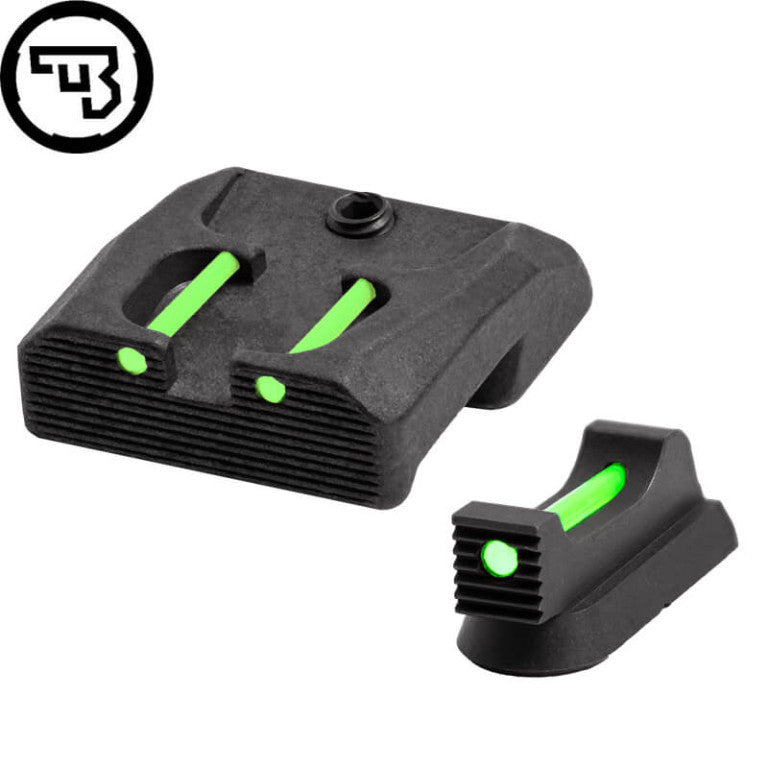 CZ 75B, CZ P-01, CZ 75 SP-01 fast sigtemiddelsæt med fiberoptik | type B