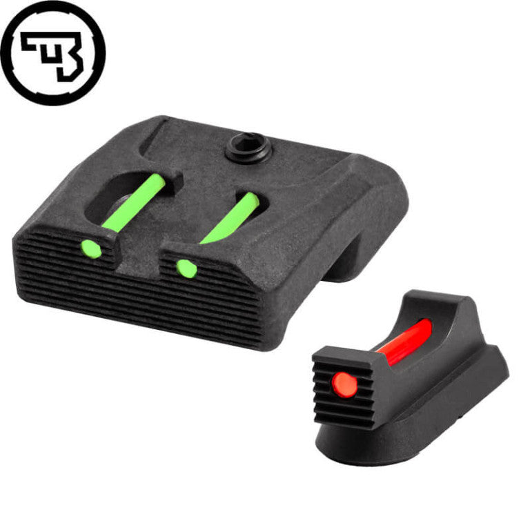 CZ 75B, CZ P-01, CZ 75 SP-01 fast sigtemiddelsæt med fiberoptik | type B