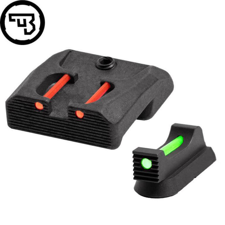 CZ 75B, CZ P-01, CZ 75 SP-01 fast sigtemiddelsæt med fiberoptik | type B