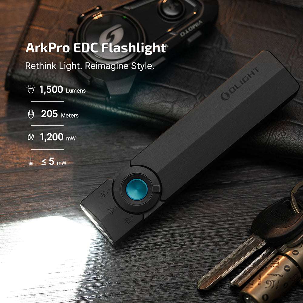 Olight ArkPro | flad 4-i-1 EDC lygte | 1.500 lm