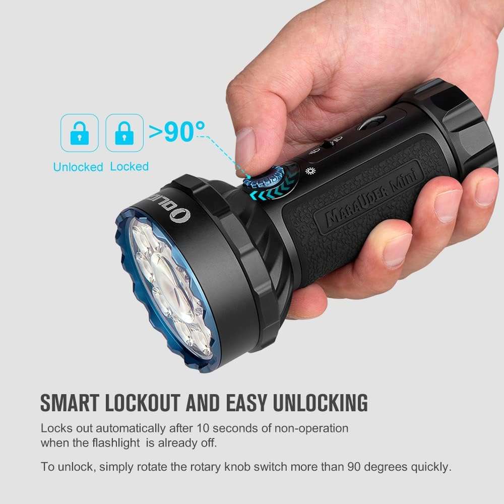 Olight Marauder Mini | flerfarvet genopladelig lygte | 7.000 lm