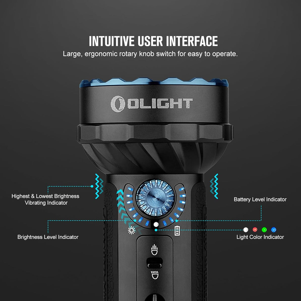 Olight Marauder Mini | flerfarvet genopladelig lygte | 7.000 lm