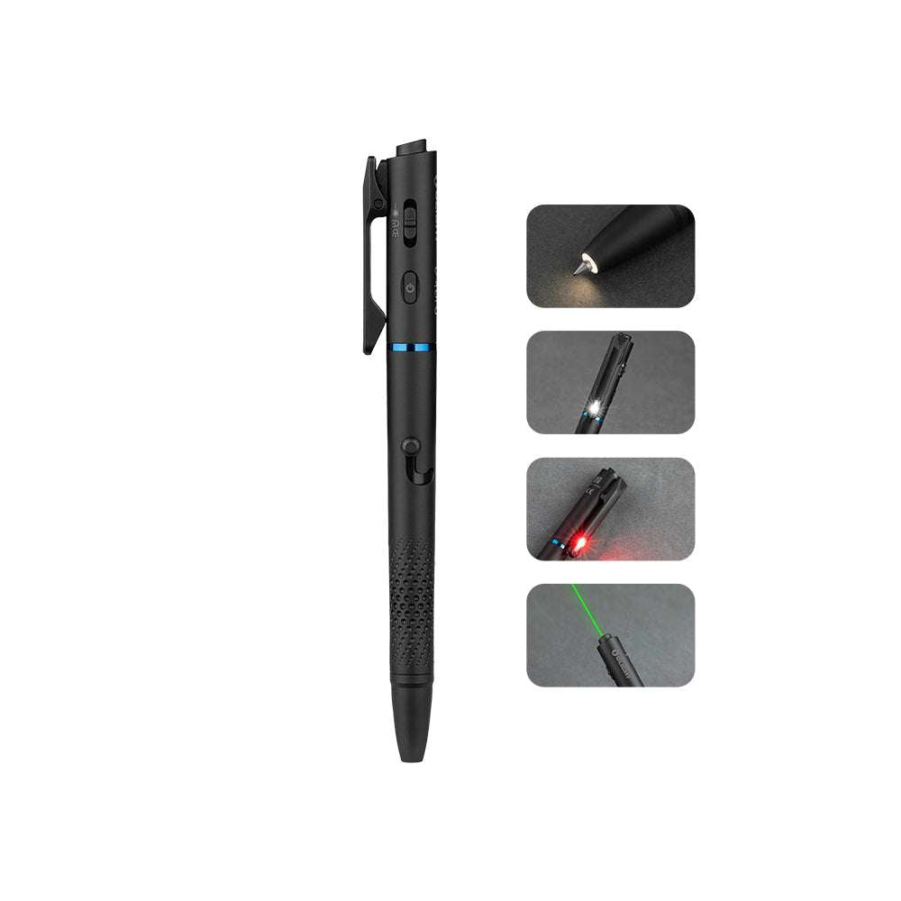 Olight O'Pen 3 | multifunktionel penlygte | 120 lm + grøn laser