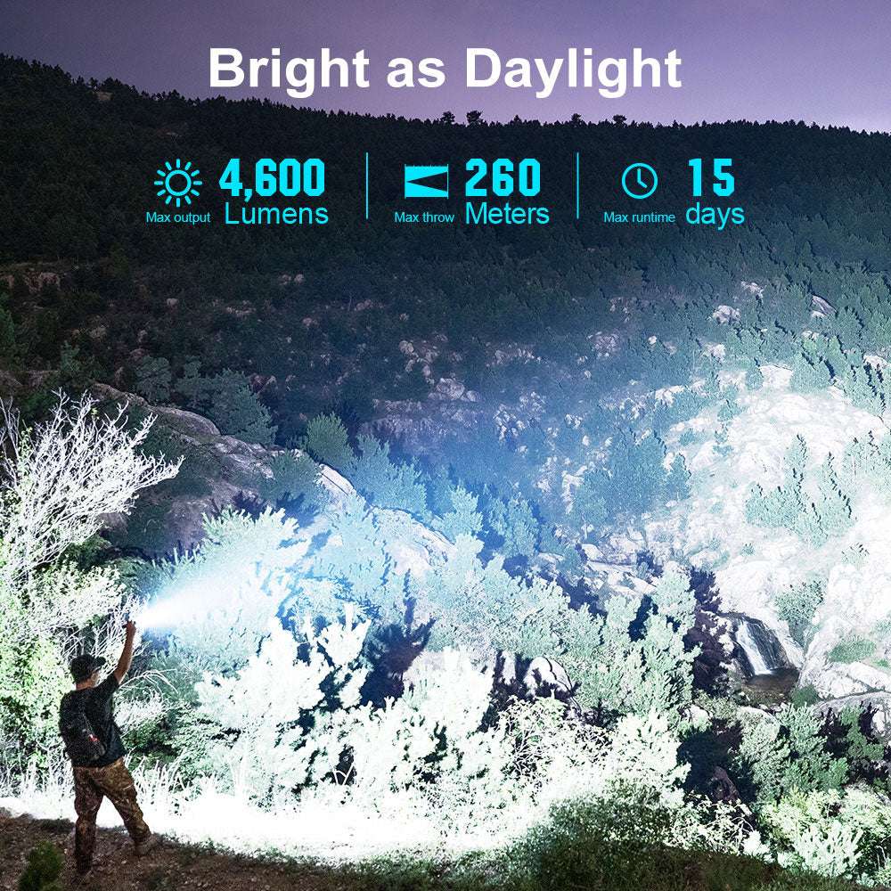 Olight Seeker 4 Pro | kraftig lygte | 4.600 lm