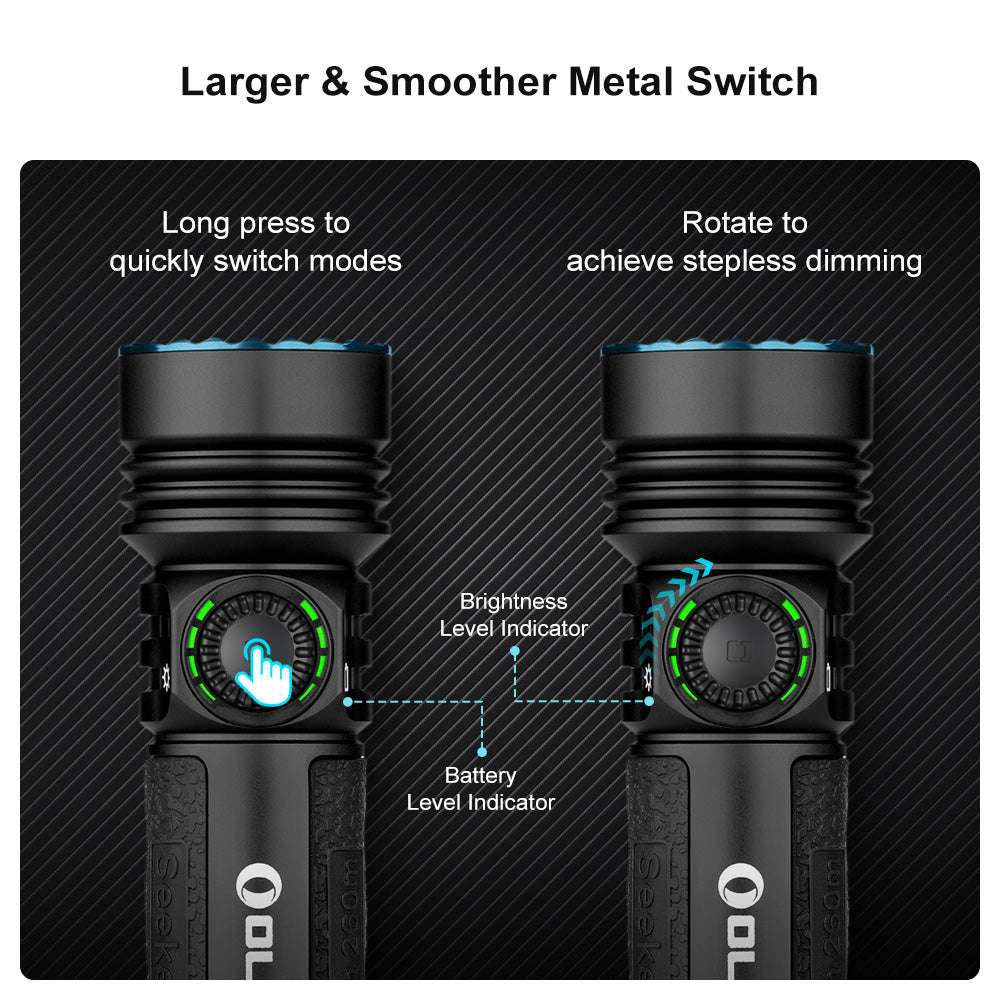 Olight Seeker 4 Pro | kraftig lygte | 4.600 lm