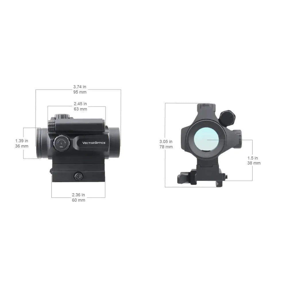 Vector Optics Nautilus 1x30 kikkert dobbelt sigtemiddel rødpunktsigte Vector Optics
