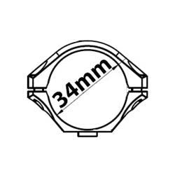 Riffelkikkerter med 34 mm diameter