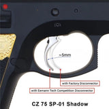 CZ Shadow 2, CZ 75 SP-01 Shadow messing Competition disconnectork
