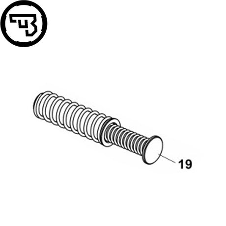 CZ P-10S rekylfjeder samling | del #19
