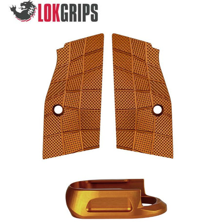 CZ Shadow 2 Compact & Carry korte alu greb & alu magwell | Gridlok_orange