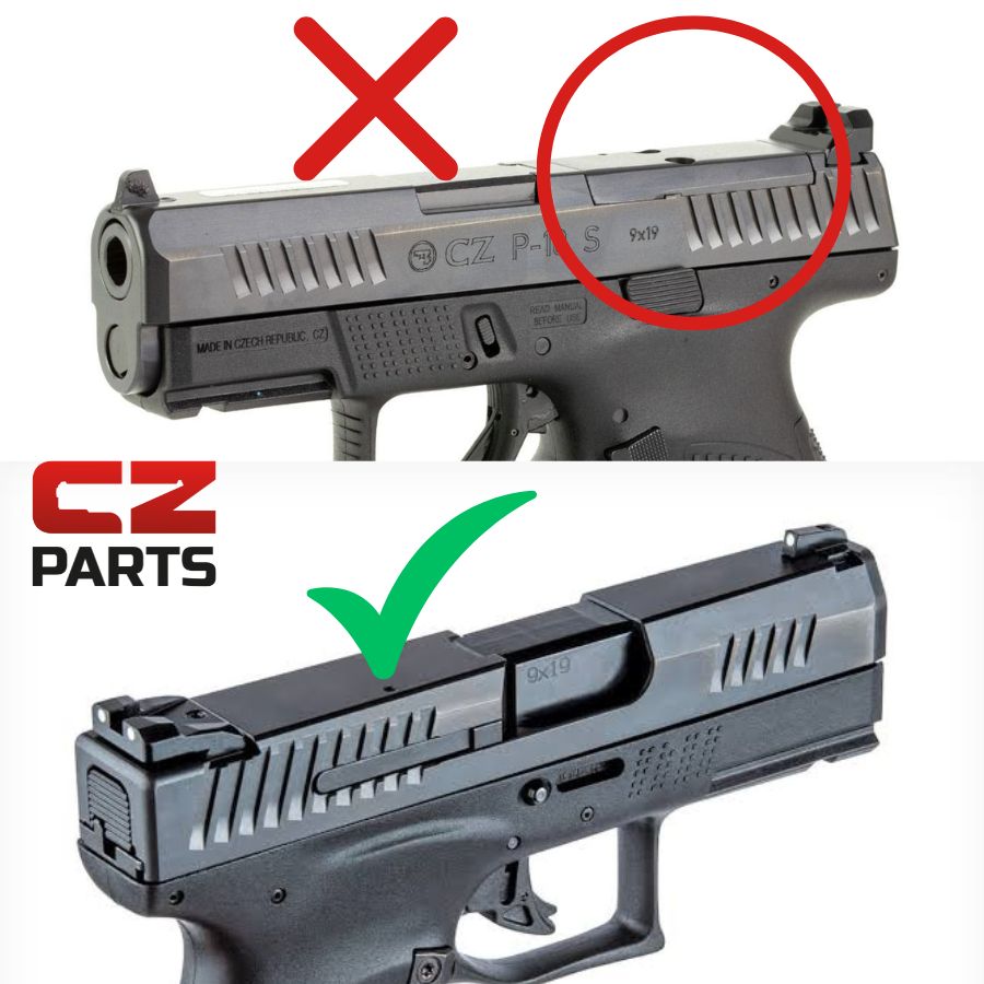 CZ P-10 rødpunktsmontage | Docter footprint 
