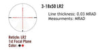 Sightmark Presidio 3-18x50 LR2 FFP riffelkikkert