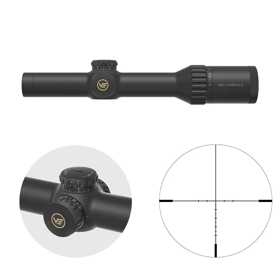 Vector Optics Continental 1-10x24i ED Fiber riffelkikkert