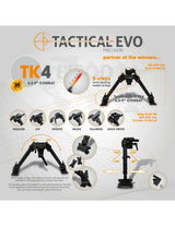 Taktisk bipod Combat TK4 6,5-9"