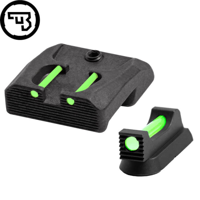 CZ 75B, CZ P-01, CZ 75 SP-01 fast sigtemiddelsæt med fiberoptik | type B