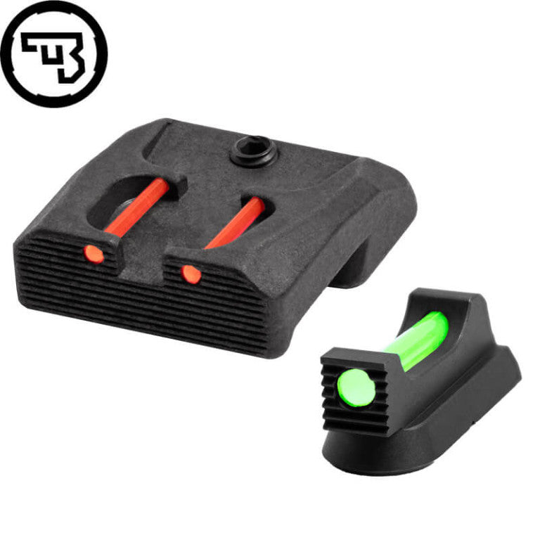 CZ 75B, CZ P-01, CZ 75 SP-01 fast sigtemiddelsæt med fiberoptik | type B
