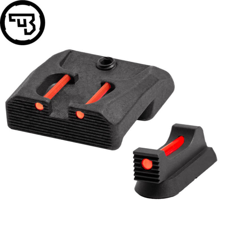 CZ 75B, CZ P-01, CZ 75 SP-01 fast sigtemiddelsæt med fiberoptik | type B