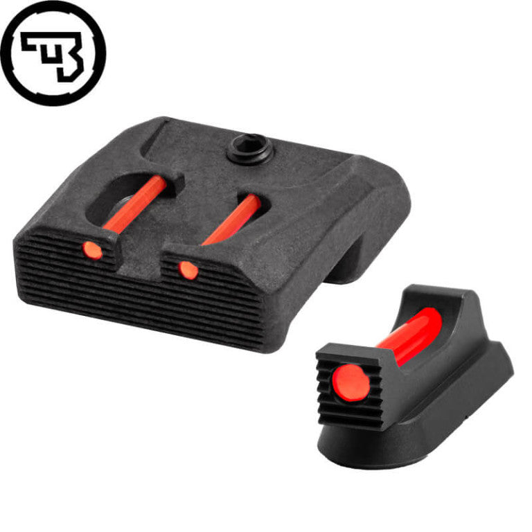 CZ 75B, CZ P-01, CZ 75 SP-01 fast sigtemiddelsæt med fiberoptik | type B