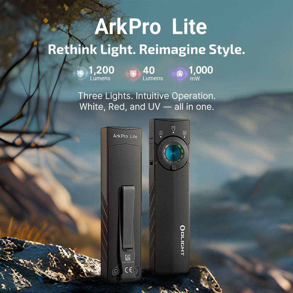 Olight ArkPro Lite | flad 3-i-1 EDC lygte | 1.200 lm