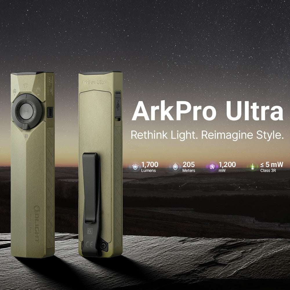 Olight ArkPro Ultra | flad 4-i-1 EDC lygte | 1.700 lm