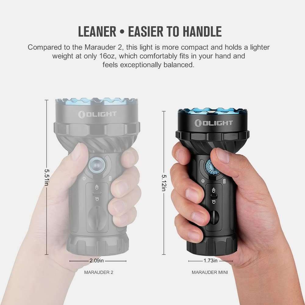 Olight Marauder Mini | flerfarvet genopladelig lygte | 7.000 lm